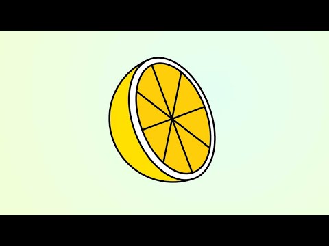Easy Lemon Slice Drawing Tutorial | Simple Fruit Art Guide