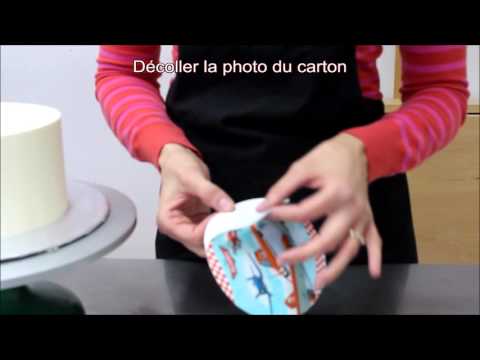 Comment mettre une photo comestible sur un gâteau