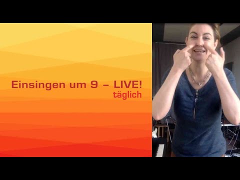 Einsingen um 9 mit HILFSMITTEL "STUHL" - LIVE vom 7.04.2020 mit Julia Schiwowa