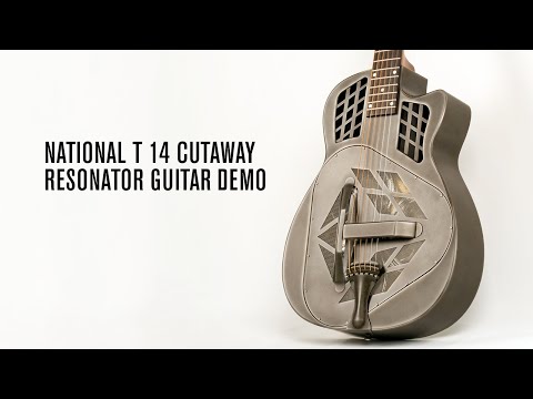 National Reso-Phonic T-14 Cutaway Tricone Weathered Steel 14 Fret 2023 image 11