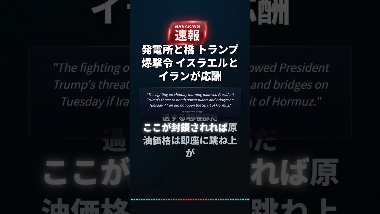 発電所と橋 トランプ爆撃令 イスラエルと イランが応酬