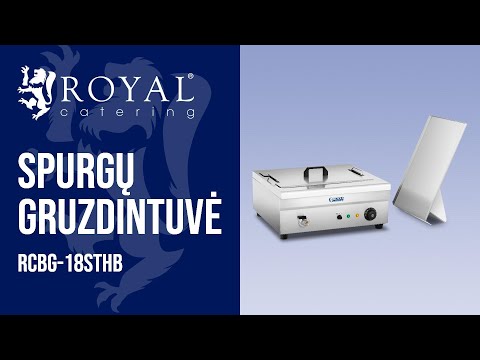 vaizdo įrašas - Spurgų gruzdintuvė - 18 l - 3200 W - šaltoji zona