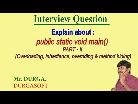 Explain about public static void main(String[] args); ( PART- II )