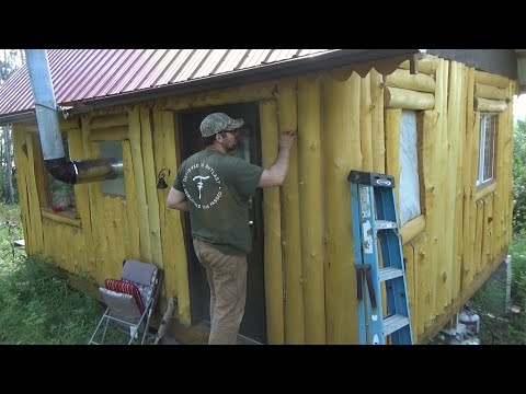 How to Chink an Off Grid Log Cabin