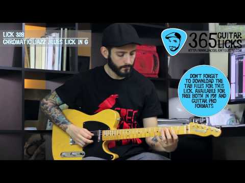 Lick 328/365 - Chromatic Jazz Blues Lick in G | 365 Guitar Licks Project