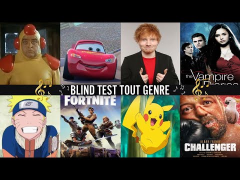 BLIND TEST TOUT GENRE - 60 EXTRAITS ( FILM, SÉRIE, DESSIN ANIMÉ, MUSIQUE, ANIME, JEUX VIDÉO )