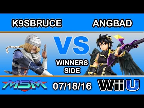 MSM 58 - NIPS | K9sBruce (Sheik) Vs. eM | Angbad (Dark Pit) Winners Side - Smash Wii U
