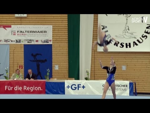 Acro Cup Albershausen 2013 Womens Pair Dynamics Youth TV Uhingen Germany - Thiele Hortig