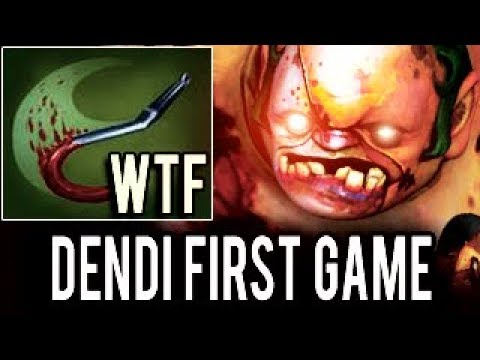 NaVi Dendi First Game Pudge - The Birth of A Legend