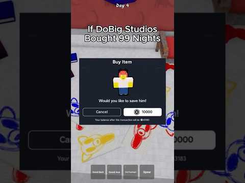 If DoBig Studios Bought 99 Nights in the Forest💀 #roblox #99nightintheforest #shorts