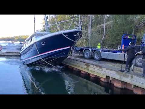 Båtupptagning missöde