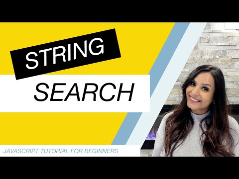 Javascript Tutorial For Beginners Part 25 String Search Methods