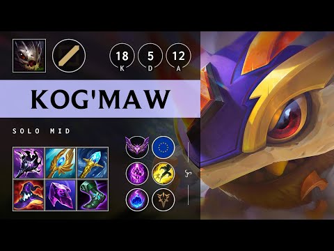 Kog'Maw Mid vs Syndra: Rampage - EUW Master Patch 14.16