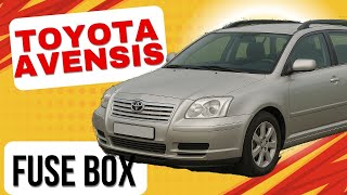 Toyota Avensis T25 (2003–2009) Fuse Box Location / Diagram / Description | Quick Guide