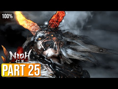 NIOH | Walkthrough | 100% | Part 25 | Sub Mission: Demon Hunting + Malefactors + Red Oni of the Ii