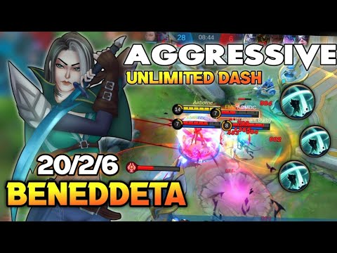 20KILL Super Aggressive! Benedetta Best Build 2020 | Benedetta Gameplay | MLBB ✓