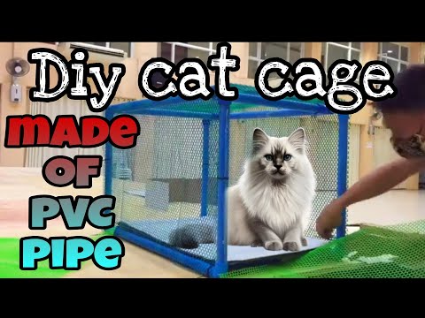 DIY cat cage[PVC materials]