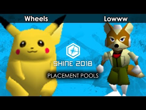 Smash 64:  Wheels (Pikachu) V  Lowww (Fox/Captain Falcon) - Shine 2018 Tournament
