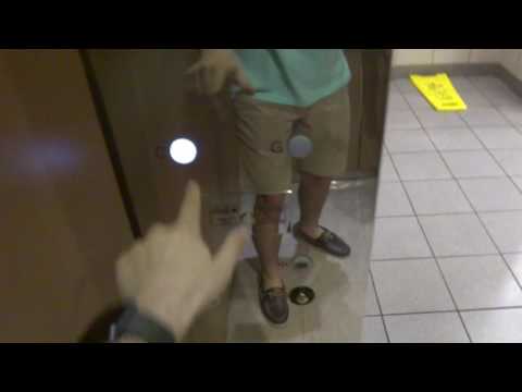 Otis traction elevator at Cityplace Uptown Station in Dallas TX