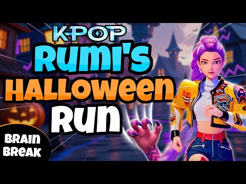 🎃 Rumi's Halloween Run 🍂 | K-Pop Demon Hunters | Brain Break | Exercise | GoNoodle Inspired