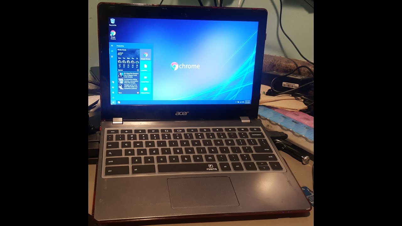 Acer Chromebook 11 C740 converted to Windows 10