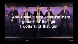 Find that Girl - The Boy Band Project (Lyrics on screen)