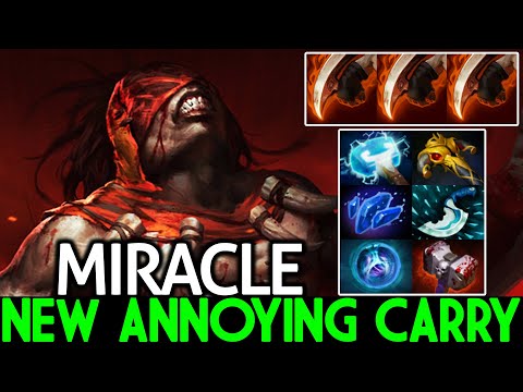MIRACLE [Bloodseeker] New Annoying Carry with Attack Speed Build Dota 2