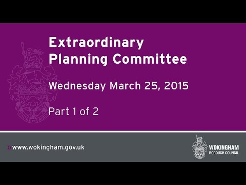 Extraordinary Planning Committee - 25.03.15 (Part 1)