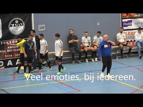 Tweede helft Futsal ZVC Veenendaal1 - AC Kingdom 1 Topklasse - A.