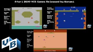 Games Konami Published  for the Atari VCS 2600. (3 games)