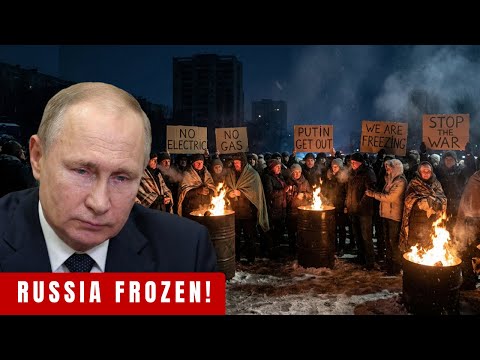 Russia Frozen & Goes Dark: Putin Leaves 13 Million as -50°C Hell Grips Cities