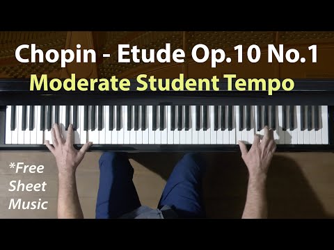 Chopin Etude Op.10 No.1 "STUDENT TEMPO"