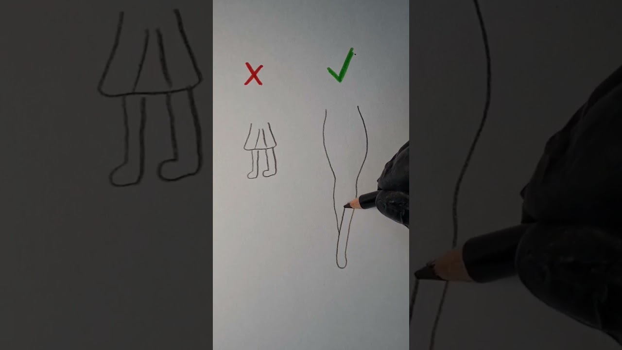 how to draw skirt
