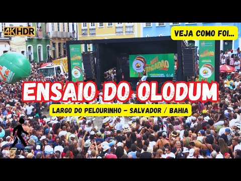 Ensaio do Olodum Salvador Bahia 🇧🇷 Largo do Pelourinho 2026 | 4K HDR ( 18/01/2026 )