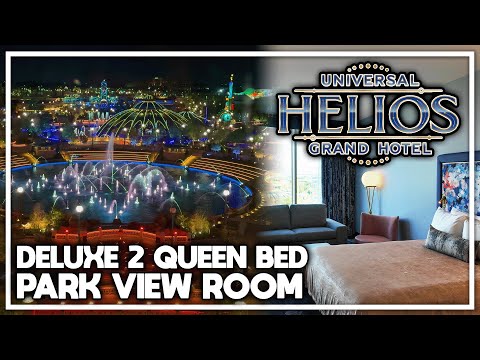 Epic Universe Park View 2 Queen Bed Deluxe Room Tour - Universal Helios Grand Hotel