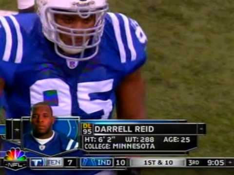 Darrell Reid Monster Hit on Chris Henry 12/30/07