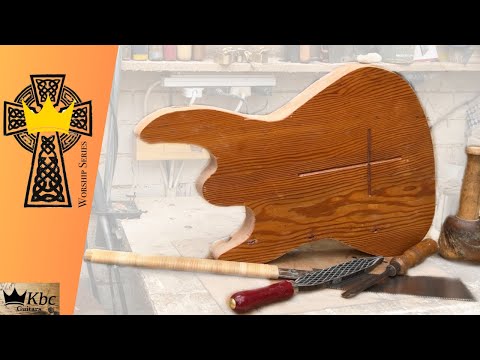 Cutting out a Guitar Body ONLY using HAND TOOLS! - The Worship Series S1 Ep2