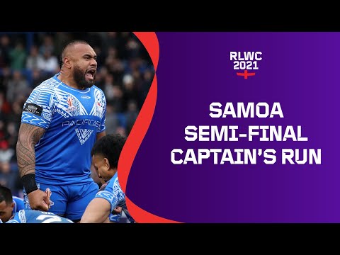 Samoa's Captain's Run ahead of their semi-final with England