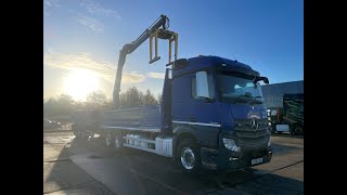Camion plateau Mercedes-Benz ACTROS 2546 *EURO 6* 6X2 DRAWBAR OUTFIT BRICK GRAB – 2018 – AY18 à vendre - Image 4 | Autoline CD Camion plateau Mercedes-Benz ACTROS 2546 *EURO 6* 6X2 DRAWBAR OUTFIT BRICK GRAB – 2018 – AY18 | Image 4 - Autoline