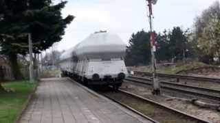 preview picture of video 'Gdańsk Osowa pociąg towarowy do przesypowni cementu.'