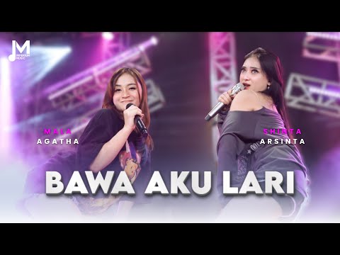 SHINTA ARSINTA FT. MALA AGATHA - BAWA AKU LARI (Official Live Music) KU SUDAH BOSAN