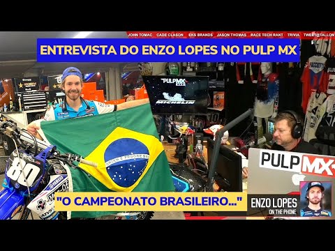Enzo Lopes no Pulp MX / Fala sobre Daytona e o Campeonato Brasileiro de Motocross