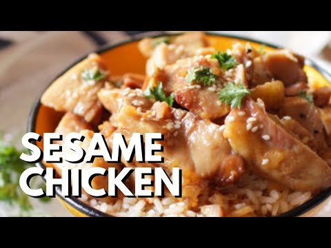 Slow Cooker Sesame Chicken Recipe For One | OneDishKitchen.com