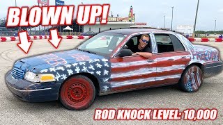 I Accidentally BLEW UP My Demo Crown Vic (before the event)... It Sounds BAD!