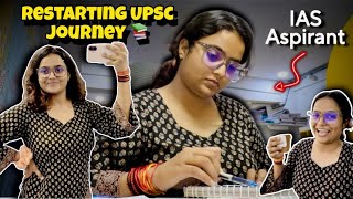 IAS Aspirants Life🤯: Resarting my UPSC 2027 Journey📚| Motivational Study Vlog🔥#upsc #vlog  