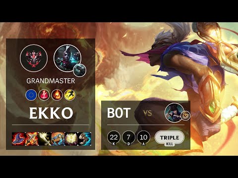 Ekko Bot vs Caitlyn - EUW Grandmaster Patch 10.16