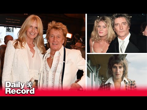 Rod Stewart's racy love life with Playboy model, wearing ladies knickers and eight kids