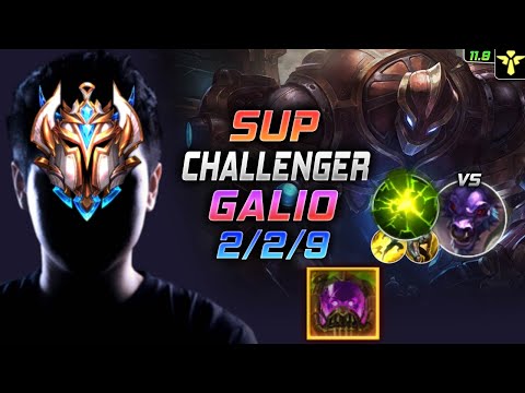Challenger Galio Support vs Alistar - 천상계 서폿 갈리오 템트리 룬 터화공 여진 - LOL KR 11.9