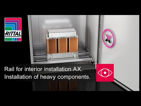 Rail for interior installation AX. Installation of heavy components.