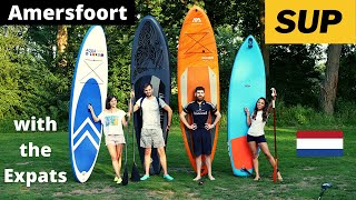 SUP in Amersfoort, Utrecht Province, the Netherlands with the Expats